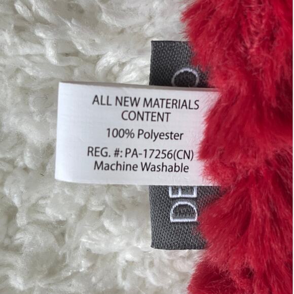 Demdaco Reindeer Cozie Lovey Rattle Plush Baby Security Blanket Red NEW LAST ONE - Picture 6 of 8